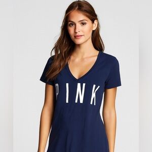 PINK Varsity Top Rare MLB Red Sox Baseball Shirt 5th & Ocean